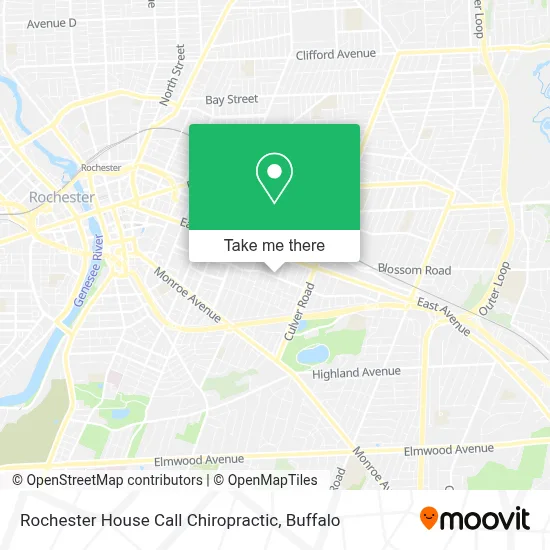 Rochester House Call Chiropractic map