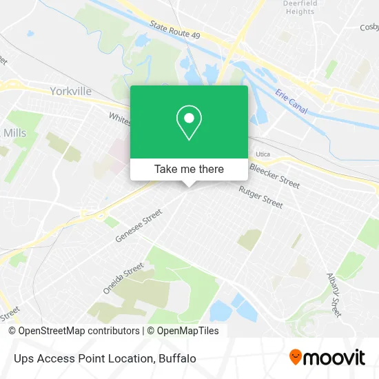 Ups Access Point Location map
