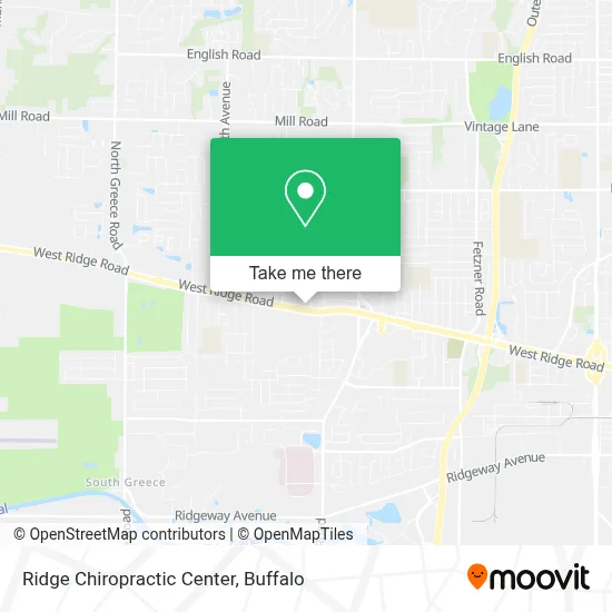 Ridge Chiropractic Center map