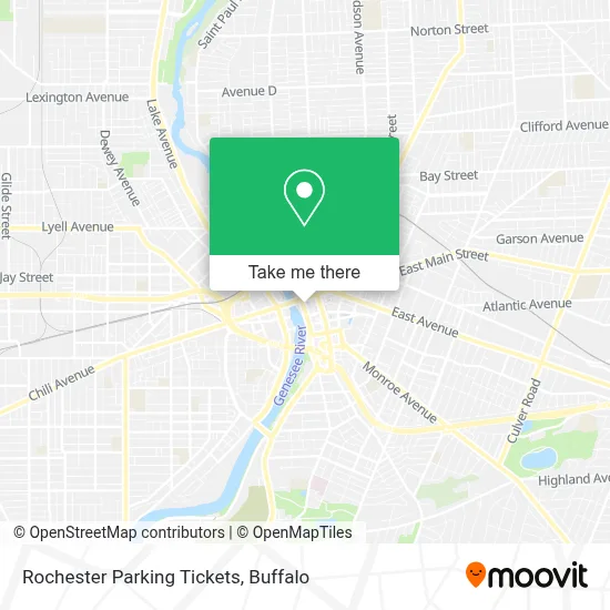 Rochester Parking Tickets map