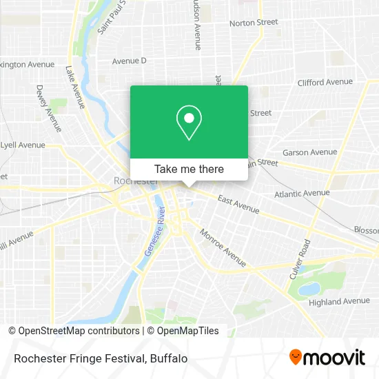 Rochester Fringe Festival map