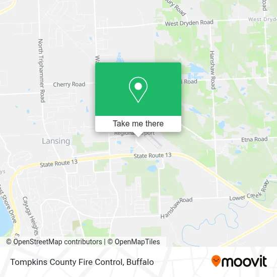 Tompkins County Fire Control map