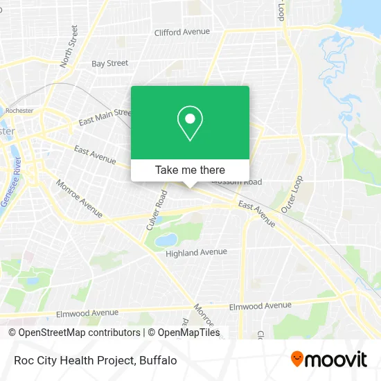 Roc City Health Project map