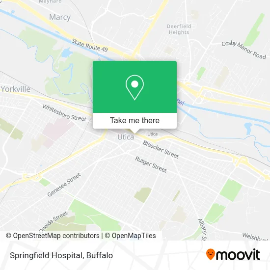 Springfield Hospital map