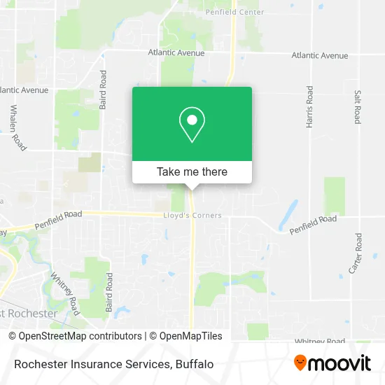 Rochester Insurance Services map