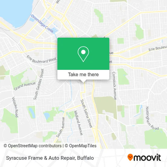 Syracuse Frame & Auto Repair map