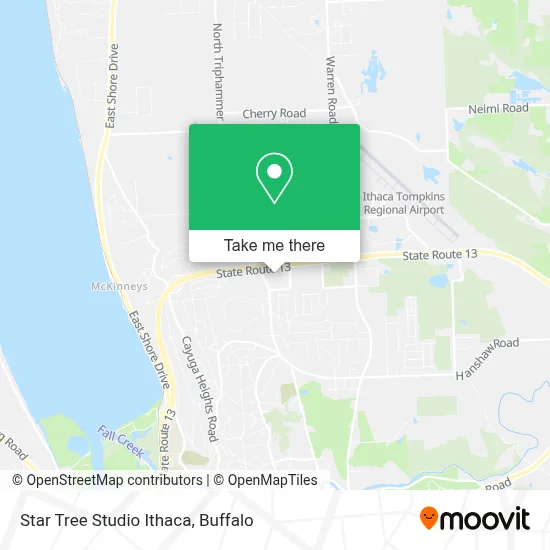 Star Tree Studio Ithaca map