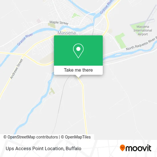 Ups Access Point Location map