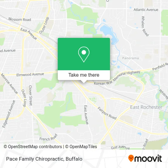 Pace Family Chiropractic map