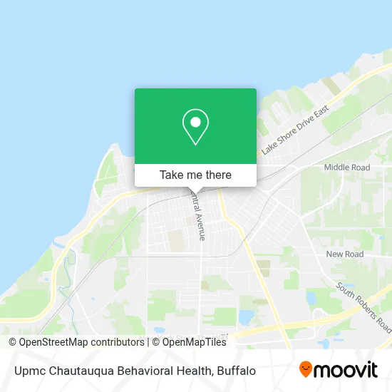Upmc Chautauqua Behavioral Health map