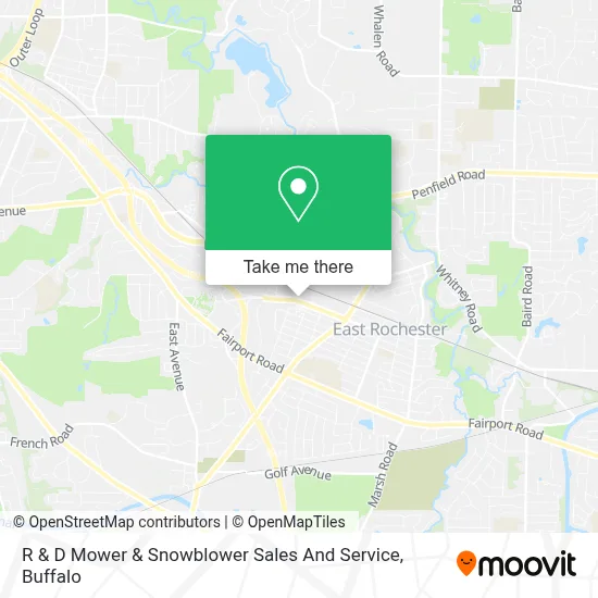 R & D Mower & Snowblower Sales And Service map