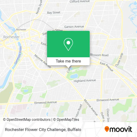 Rochester Flower City Challenge map
