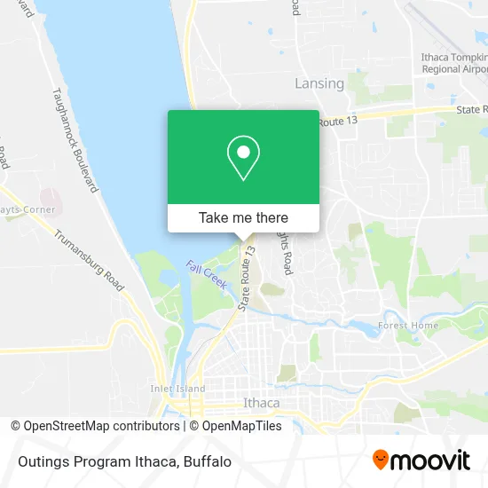 Outings Program Ithaca map