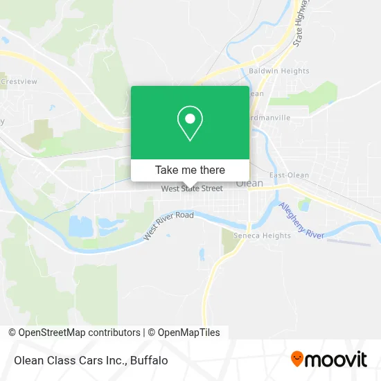 Olean Class Cars Inc. map