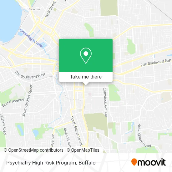 Psychiatry High Risk Program map