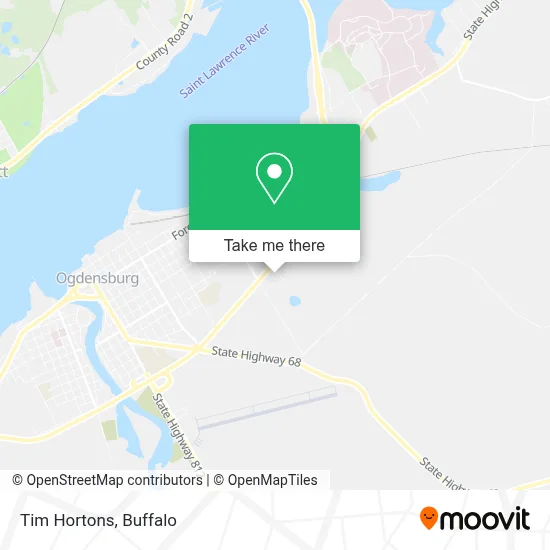 Tim Hortons map
