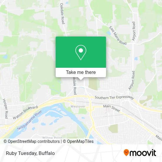 Ruby Tuesday map