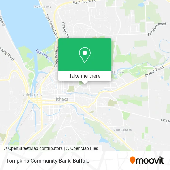 Tompkins Community Bank map