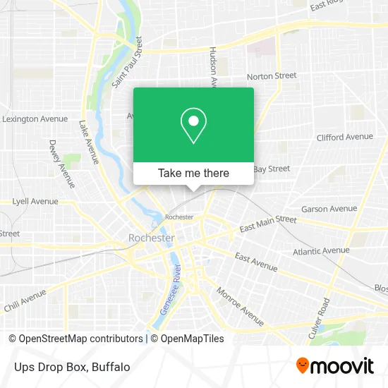 Ups Drop Box map
