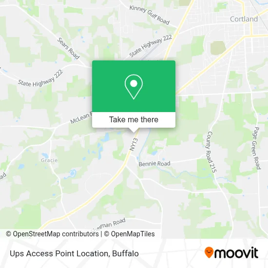 Ups Access Point Location map