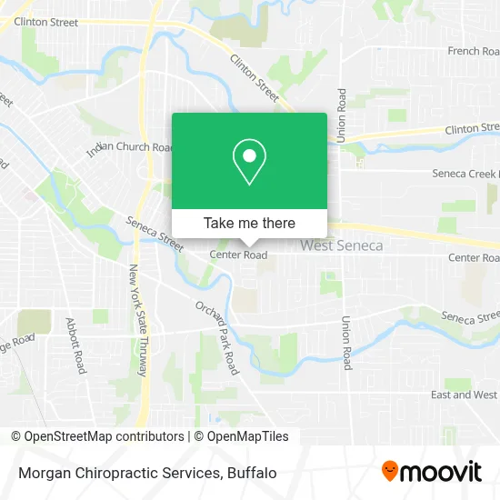 Morgan Chiropractic Services map