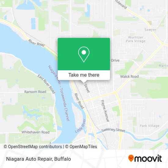 Niagara Auto Repair map