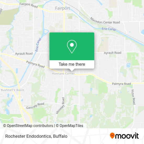 Rochester Endodontics map