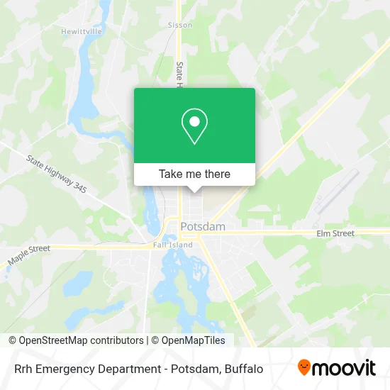 Rrh Emergency Department - Potsdam map