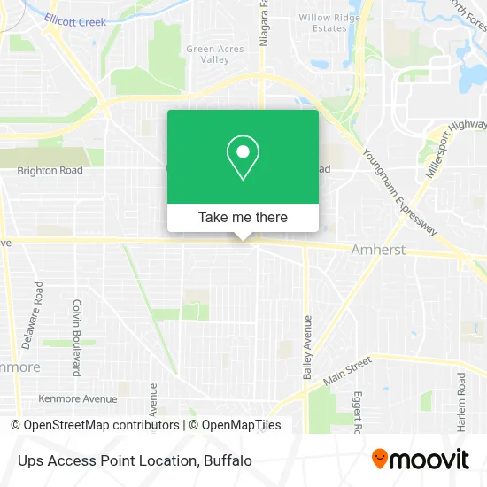 Ups Access Point Location map