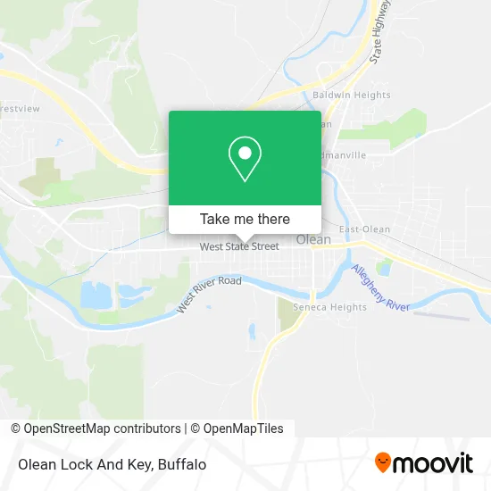 Olean Lock And Key map