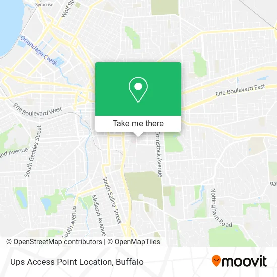 Ups Access Point Location map