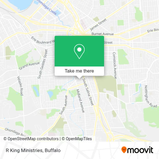 R King Ministries map