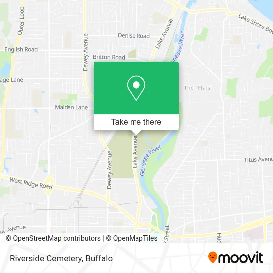 Riverside Cemetery map