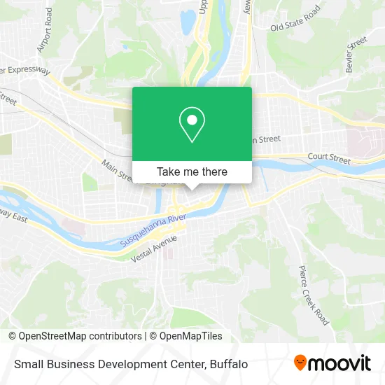 Small Business Development Center map