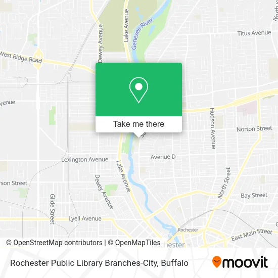 Rochester Public Library Branches-City map
