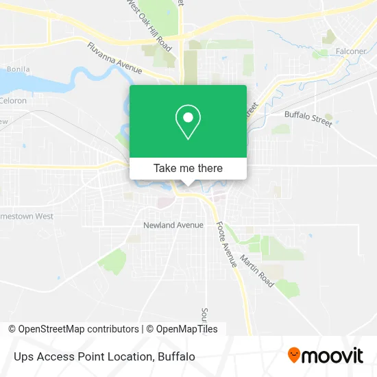 Ups Access Point Location map