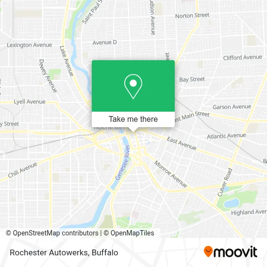 Rochester Autowerks map