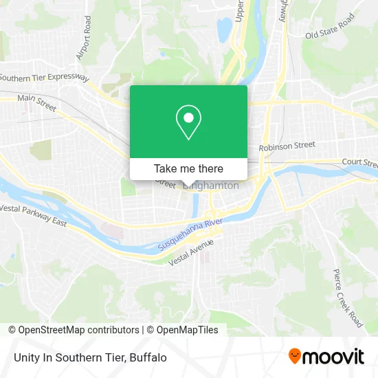 Unity In Southern Tier map