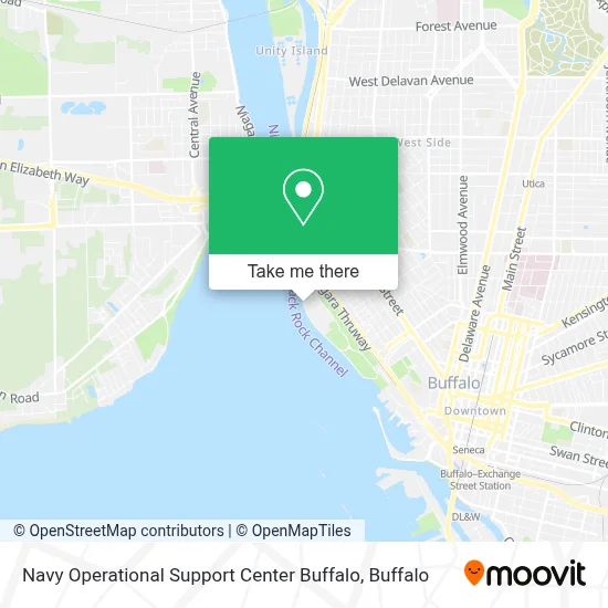 Navy Operational Support Center Buffalo map