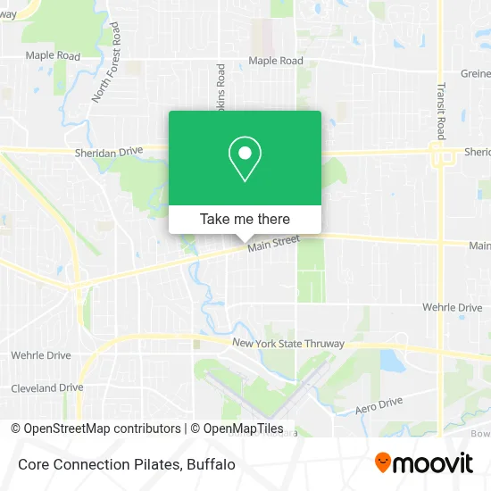 Core Connection Pilates map