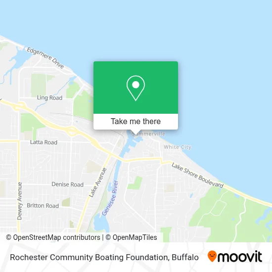 Rochester Community Boating Foundation map