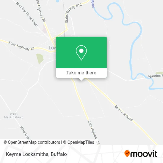 Keyme Locksmiths map