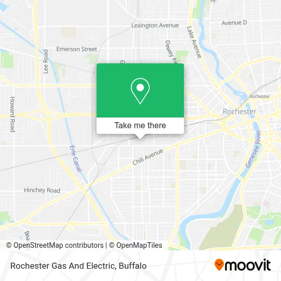 Rochester Gas And Electric map