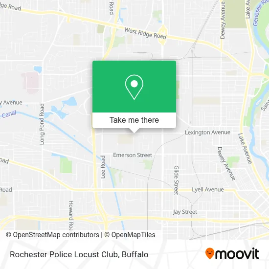 Rochester Police Locust Club map