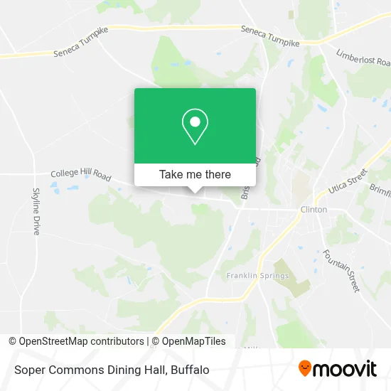 Soper Commons Dining Hall map