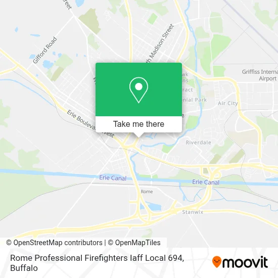 Rome Professional Firefighters Iaff Local 694 map