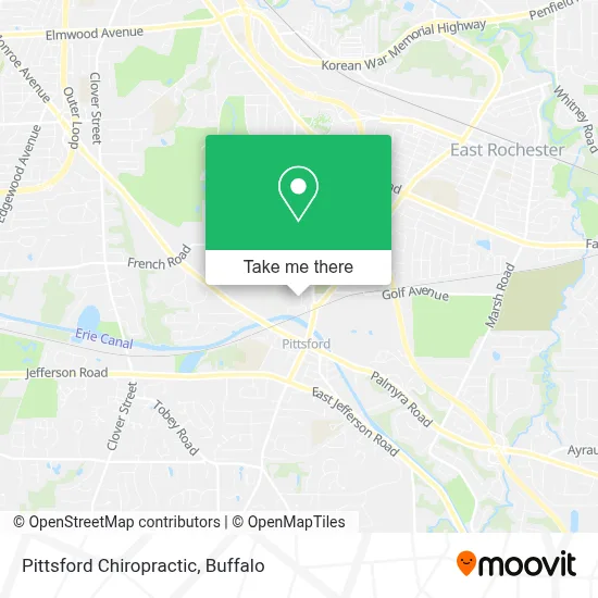 Pittsford Chiropractic map