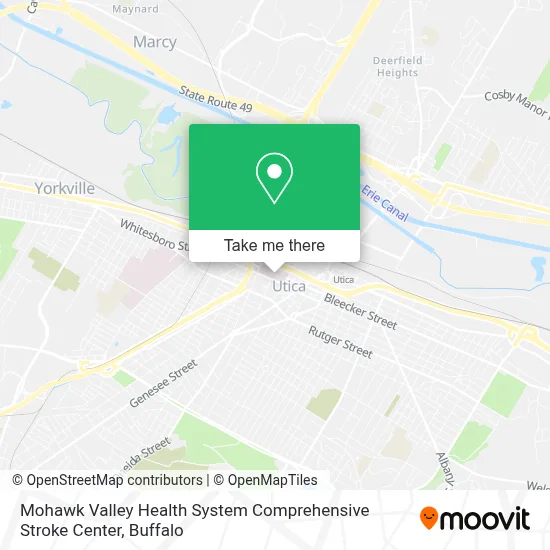 Mohawk Valley Health System Comprehensive Stroke Center map