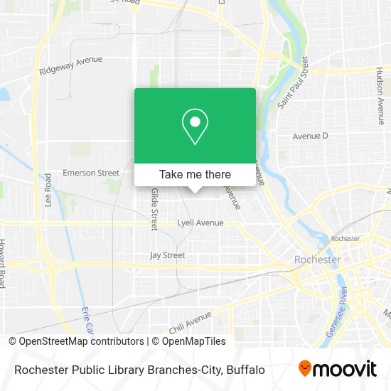 Rochester Public Library Branches-City map