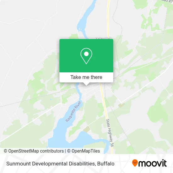 Sunmount Developmental Disabilities map
